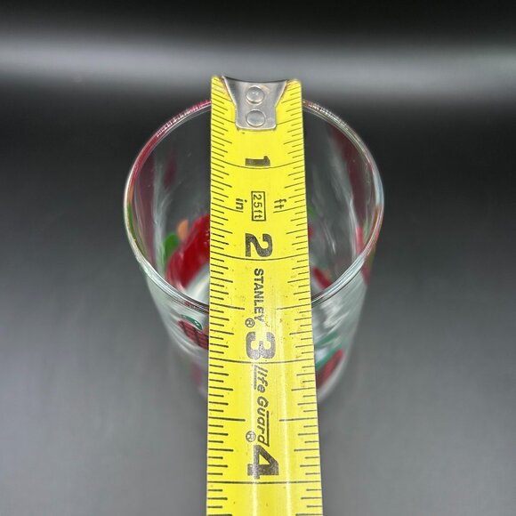 Vintage 1996 Anchor Hocking Applejack 16 oz Iced Tea Glass Apple Print VTG - Picture 10 of 11